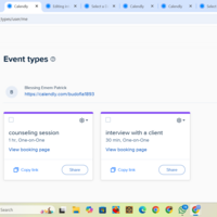 Booking an appointment for a client using Calendly