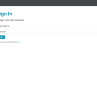 Dev connector sign in page