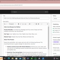 Product description writing 