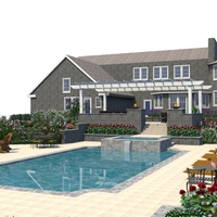 3D visualization of a landscape design