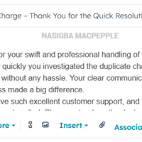 I resolved the billing issue promptly.