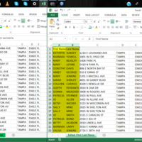 Excel data entry, splitting f one column to two columns
