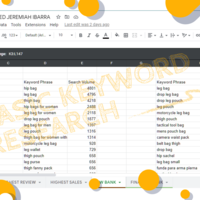 Basic Keyword Research SEO Sample Work