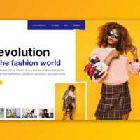 Fashion agency landing page