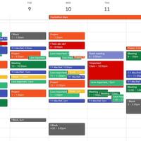 Calendar management work (sample 4)
