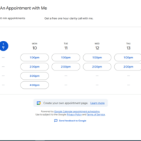 Appointment Setting using Google Calendar