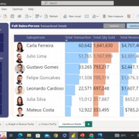 Sales person Performance - Power BI