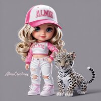 Designed by me, Almie—cute character with my signature style