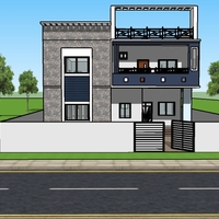 External elevation building 2 without rendering