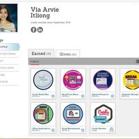 Badges for completing freelance class
