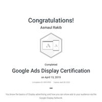 Google Ads Display Certification