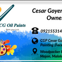 CG Oil Paints Business Card