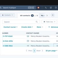 Customer contacts and lead information using a CRM system