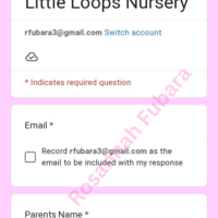 Created with google form