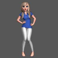 stylized girl 3