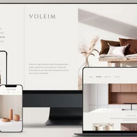 Elegant responsive web design for a home decor brand.