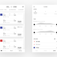 Flight Results & Filters
