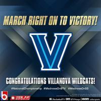 Villanova Wildcats 2016  congratulatory post