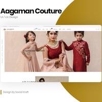 Designer Clothing Website - Landing page Design or  UI/UX 