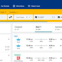flight research via booking.com
