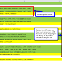 Magento platform style listing