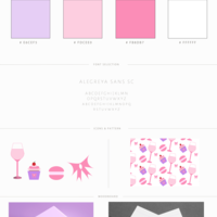 A brand design for a fictional French Bakery