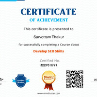 SEO certificate