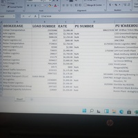 Analyzing  40 logistics receipt into excel spreadsheet 