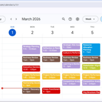 Organized client meetings via Google Calendar