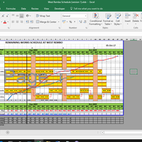 Excel Work schedule with S-curve