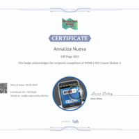 Off-Page SEO Certificate
