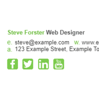 Clickable email Signature