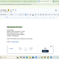 Travel Planning for Executives