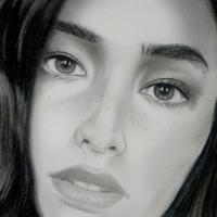 Hope Elizabeth - Charcoal Drawing.