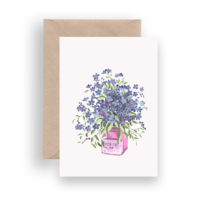 Flower Card for Lykkefund Paper