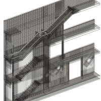 Section of Structural Rebar Model
