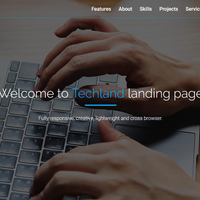 Landing Page Template With Slideshow Home Page