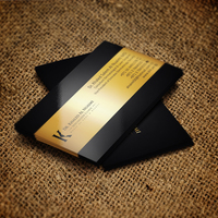 Golden Business Card