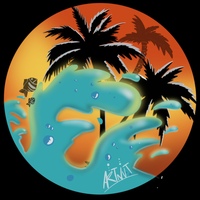 Graphic design tropical theme for company’s website logo