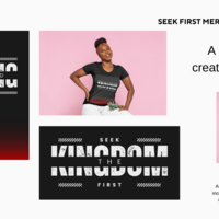 Sample merch from my website, seekfirst.live