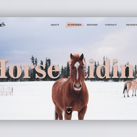 Horse Riding Landing Page