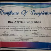 Certification of Completion for Docs check(KYC, Fraud Docs)