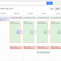  Google calendar.