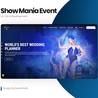 Show Mania Events & Entertainment | Wedding planner UI/UX