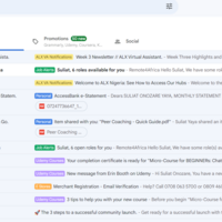 Organized Email with Colour Labels