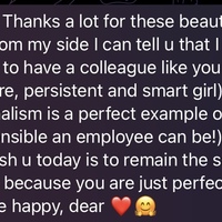 Supervisor's Testimonial