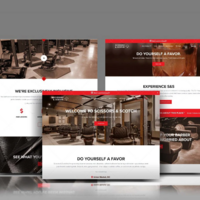 Barber website mockup