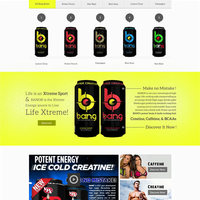 Bang Energy Drink Webdesign