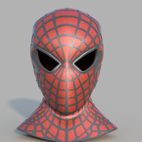 Spider man's mask front