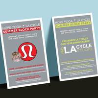 2-Sided Yoga / Cycle Studio Handout